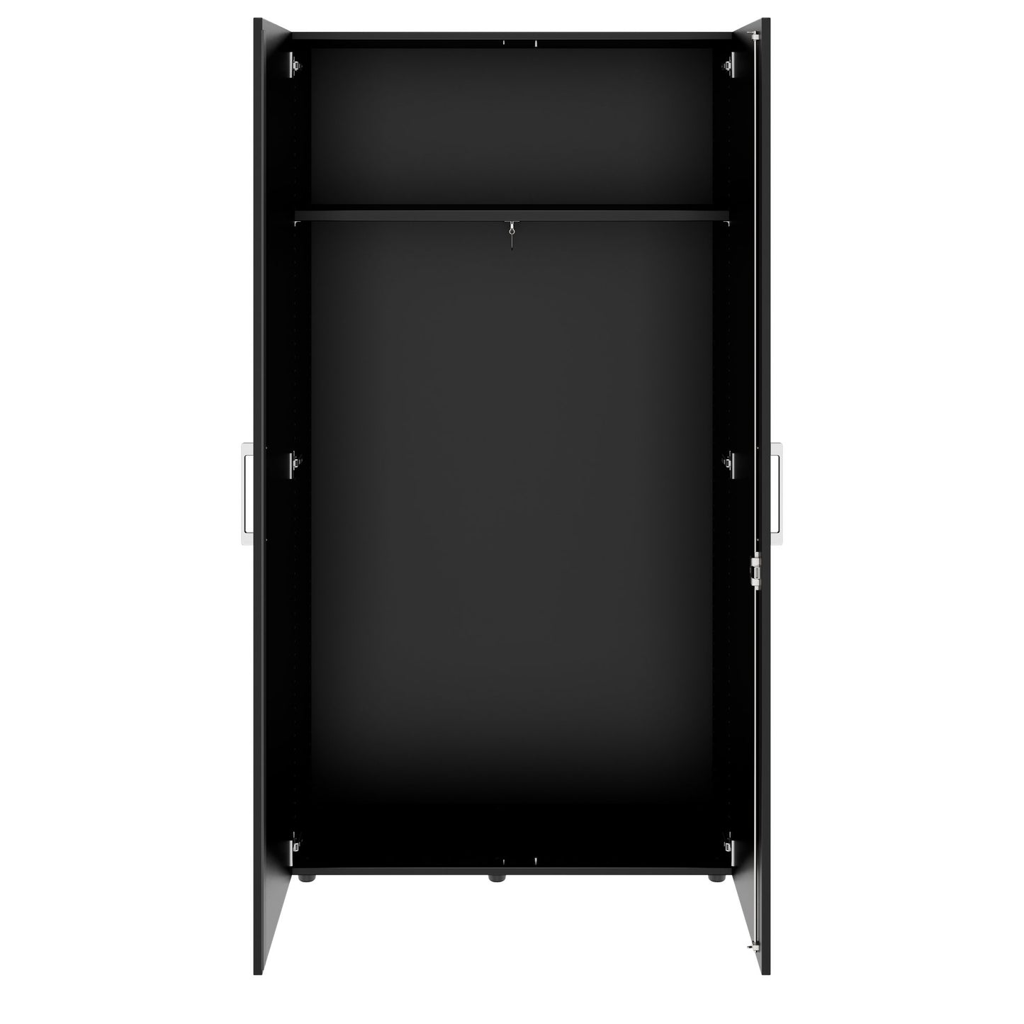 PRO Gabinetto di Cloakroom | 5 OH, 800 - 1000 x 1880 mm, morbido, nero