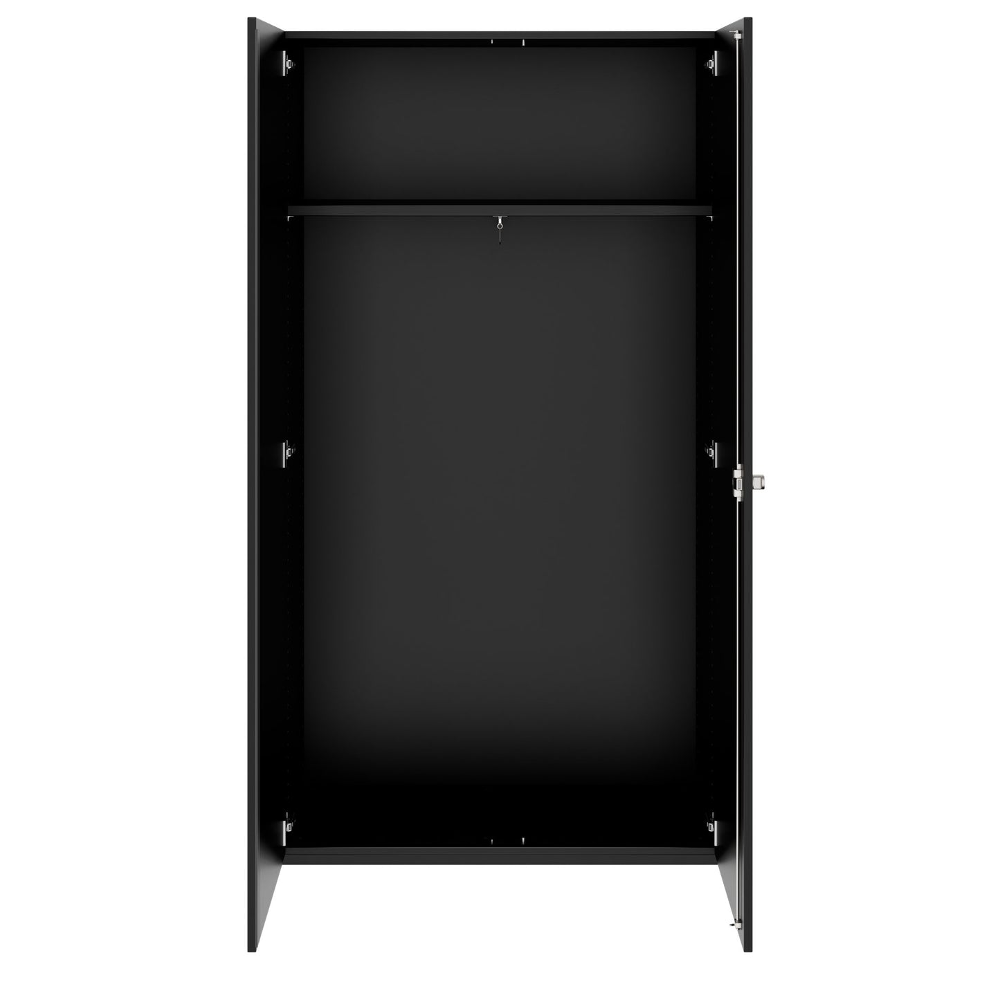 PRO Gabinetto di Cloakroom | 5 OH, 800 - 1000 x 1880 mm, morbido, nero