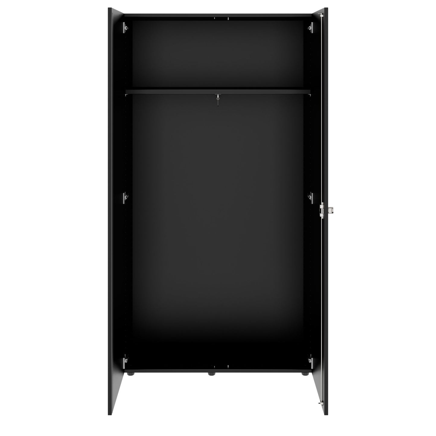 PRO Gabinetto di Cloakroom | 5 OH, 800 - 1000 x 1880 mm, morbido, nero