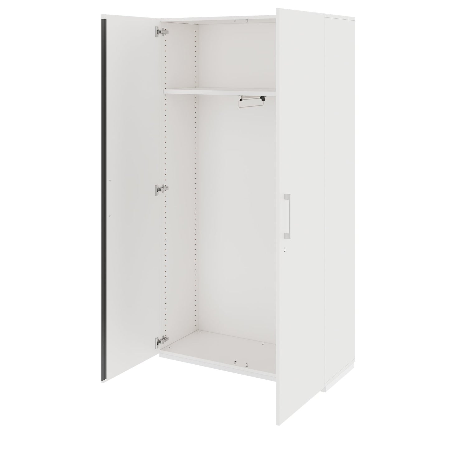 PRO Gabinetto di Cloakroom | 5 OH, 800 - 1000 x 1880 mm, morbido, bianco