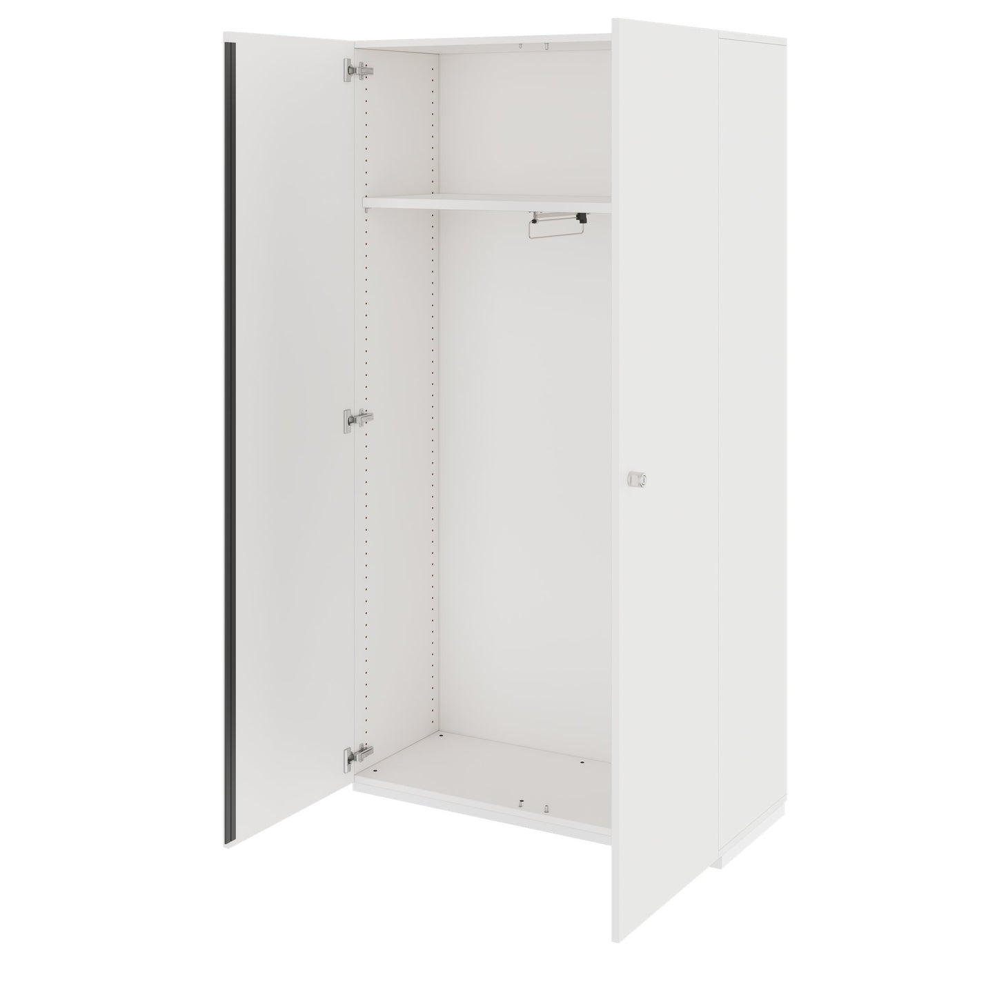 PRO Gabinetto di Cloakroom | 5 OH, 800 - 1000 x 1880 mm, morbido, bianco