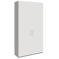 PRO Garderobenschrank | 6 OH, 1200 x 2250 mm, mit Regal, Soft-Close, Graphit / Weiß - 1 Thumbnail Image