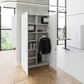 PRO Garderobenschrank | 6 OH, 1200 x 2250 mm, mit Regal, Soft-Close, Grau - 16 Thumbnail Image