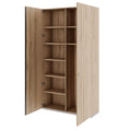 PRO Armoire vestiaire | 6 OH, 1200 x 2250 mm, avec étagère, fermeture amortie, chêne naturel  - 4 Thumbnail Image