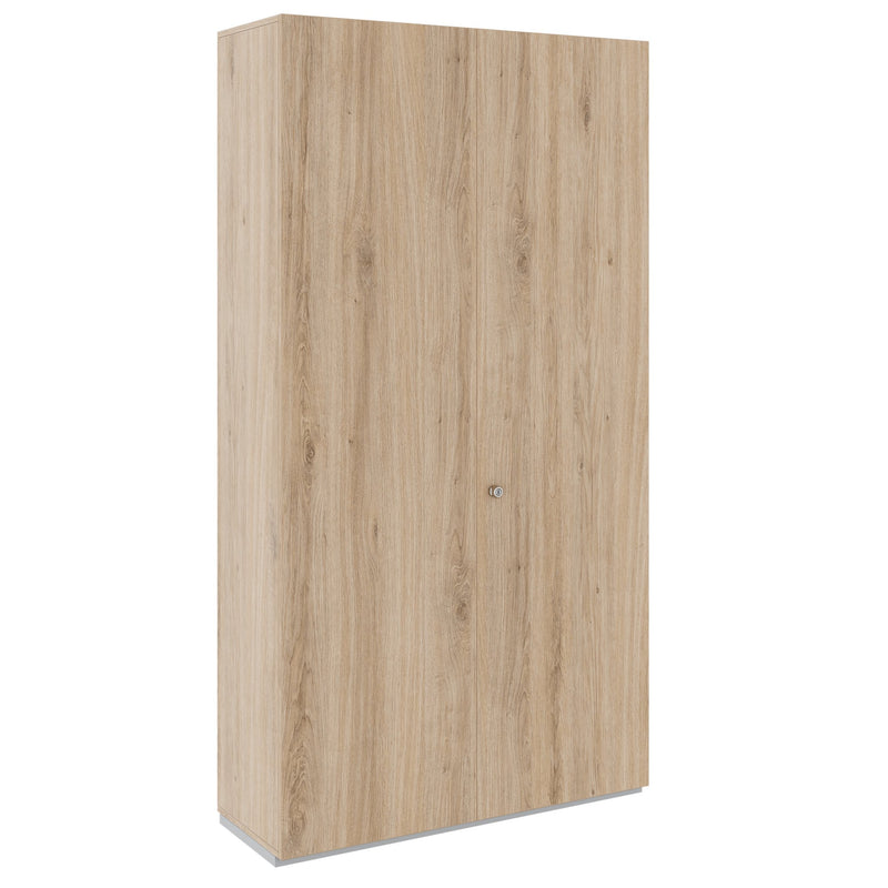 PRO Armoire vestiaire | 6 OH, 1200 x 2250 mm, avec étagère, fermeture amortie, chêne naturel  - 1 Main Image