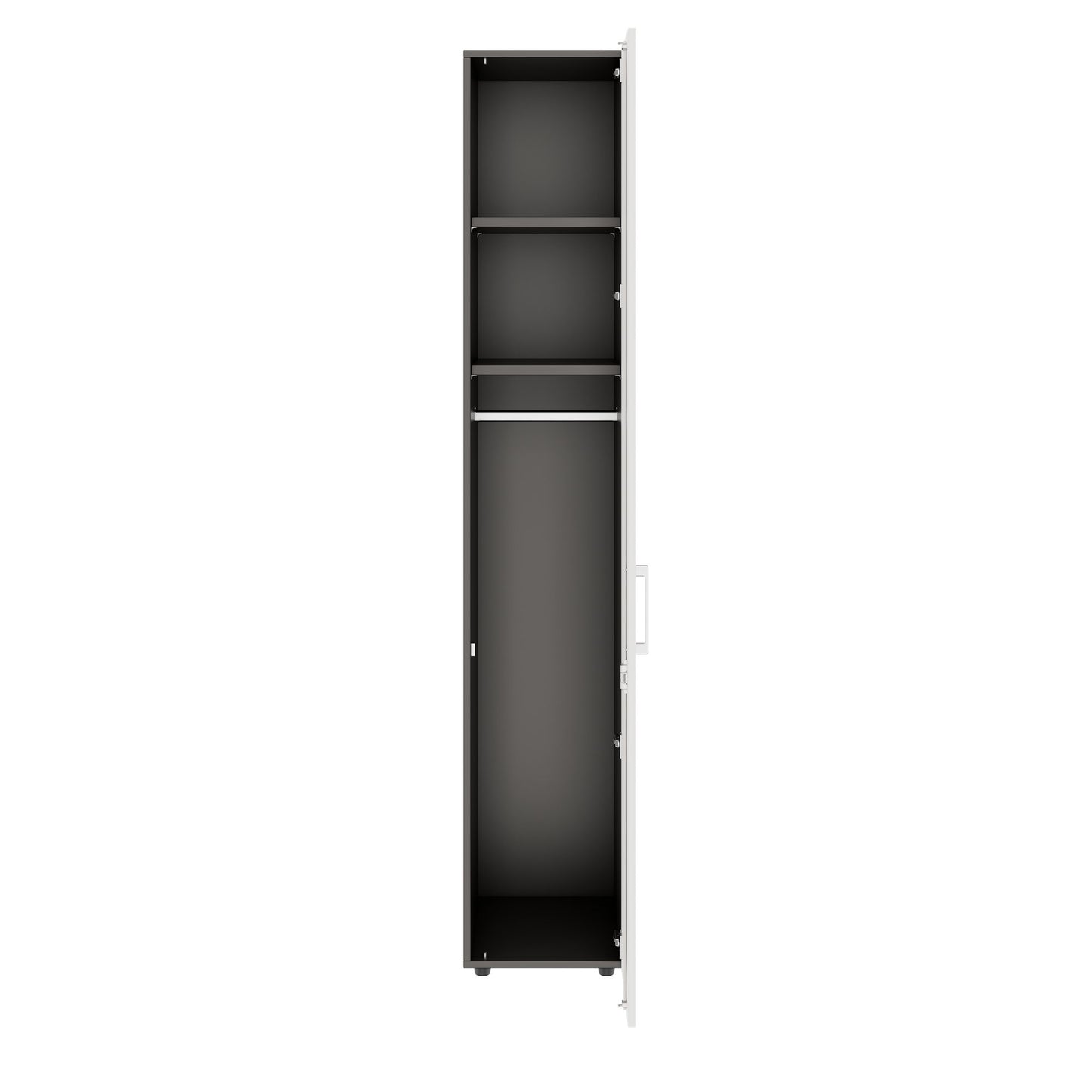 PRO Armoire de vestiaire | 6 oh, 400 - 600 x 2250 mm, soft -close, graphite / blanc