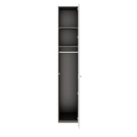 PRO Armoire de vestiaire | 6 oh, 400 - 600 x 2250 mm, soft -close, graphite / blanc