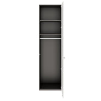 PRO Armoire de vestiaire | 6 oh, 400 - 600 x 2250 mm, soft -close, graphite / blanc