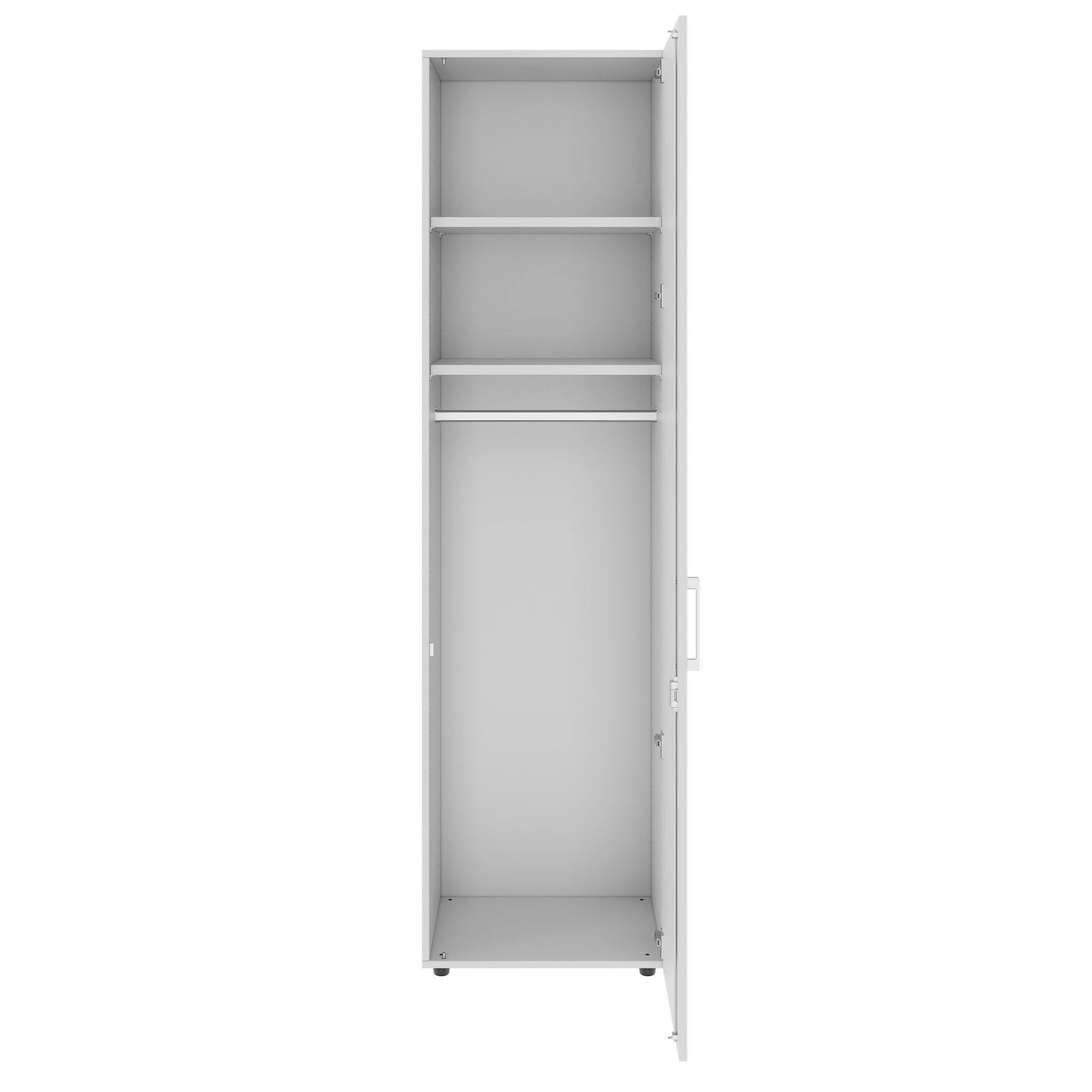 PRO Gabinetto di Cloakroom | 6 OH, 400 - 600 x 2250 mm, morbido, grigio