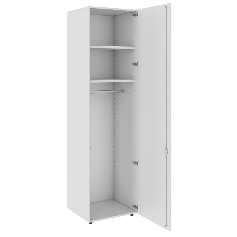 PRO Gabinetto di Cloakroom | 6 OH, 400 - 600 x 2250 mm, morbido, grigio