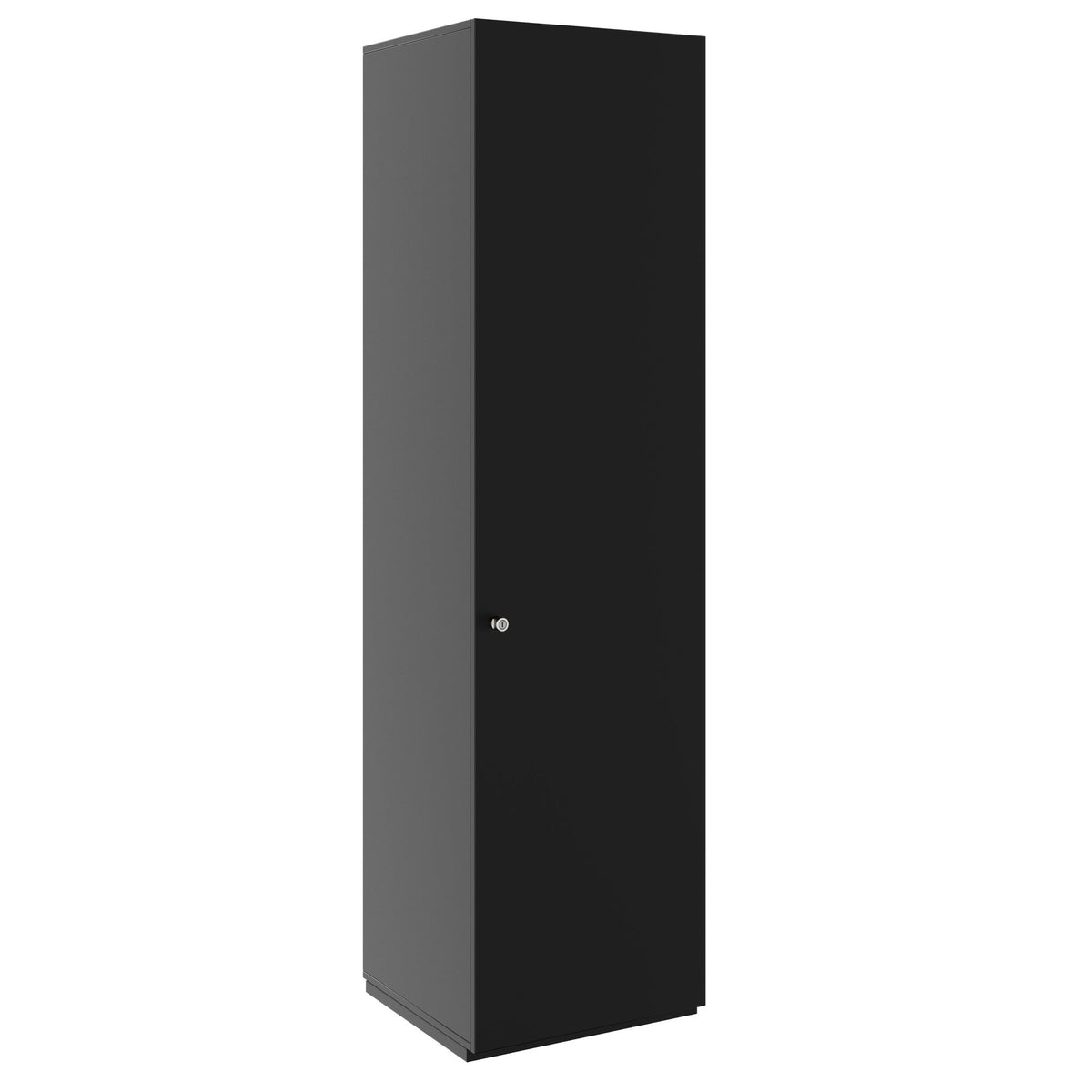PRO Wardrobe cabinet | 6 OH, 400 - 600 x 2250 mm, soft-close, black  - 5 Lightbox Main Image