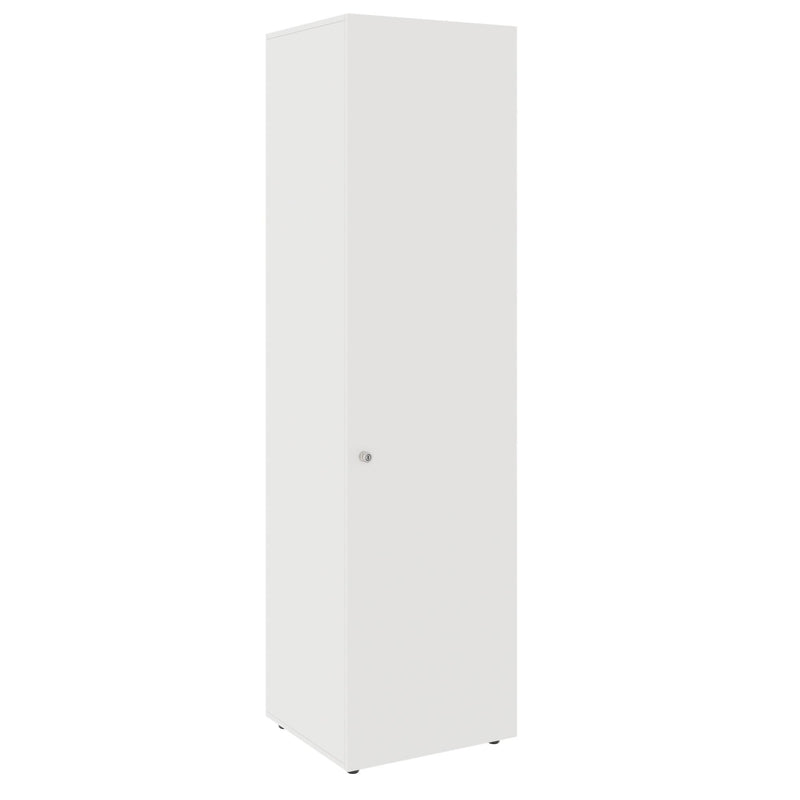 PRO Garderobenschrank | 6 OH, 400 - 600 x 2250 mm, Soft-Close, Weiß - 1 Main Image