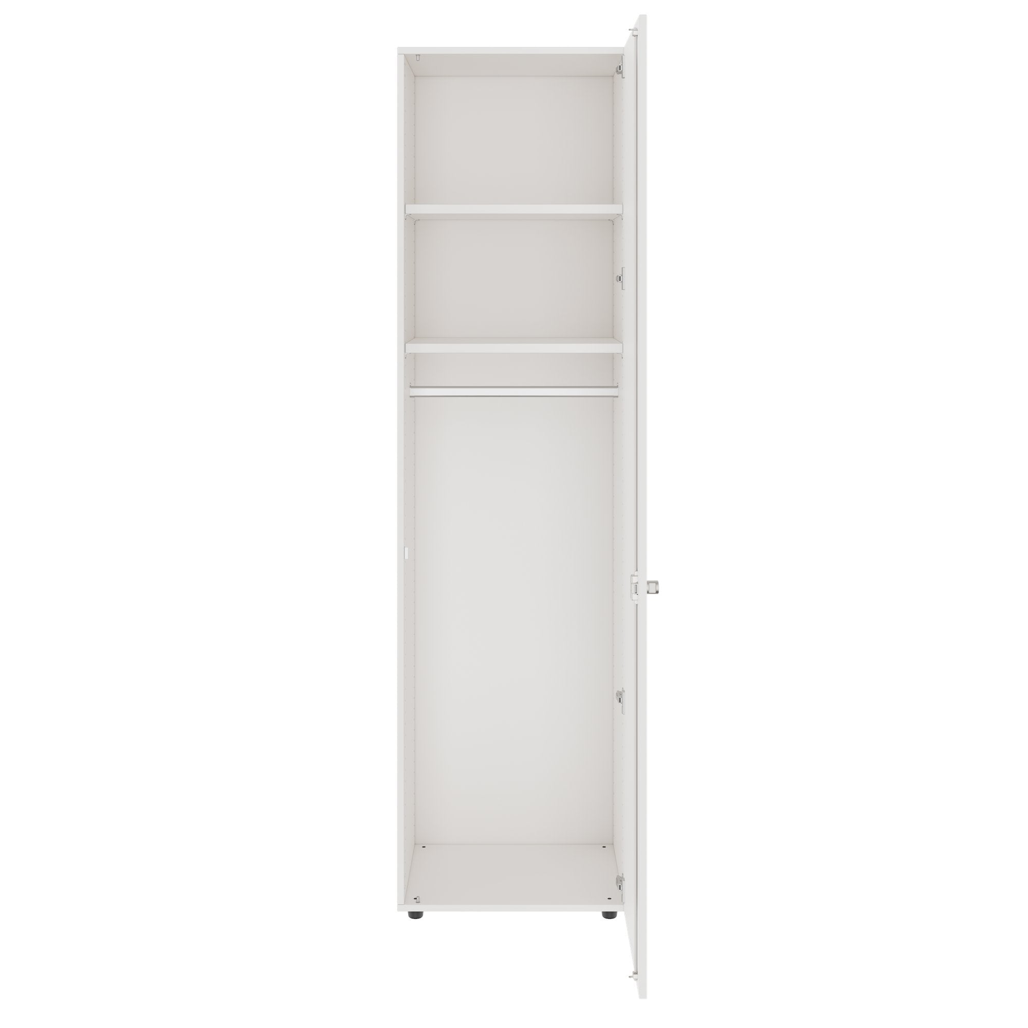 PRO Gabinetto di Cloakroom | 6 OH, 400 - 600 x 2250 mm, morbido, bianco