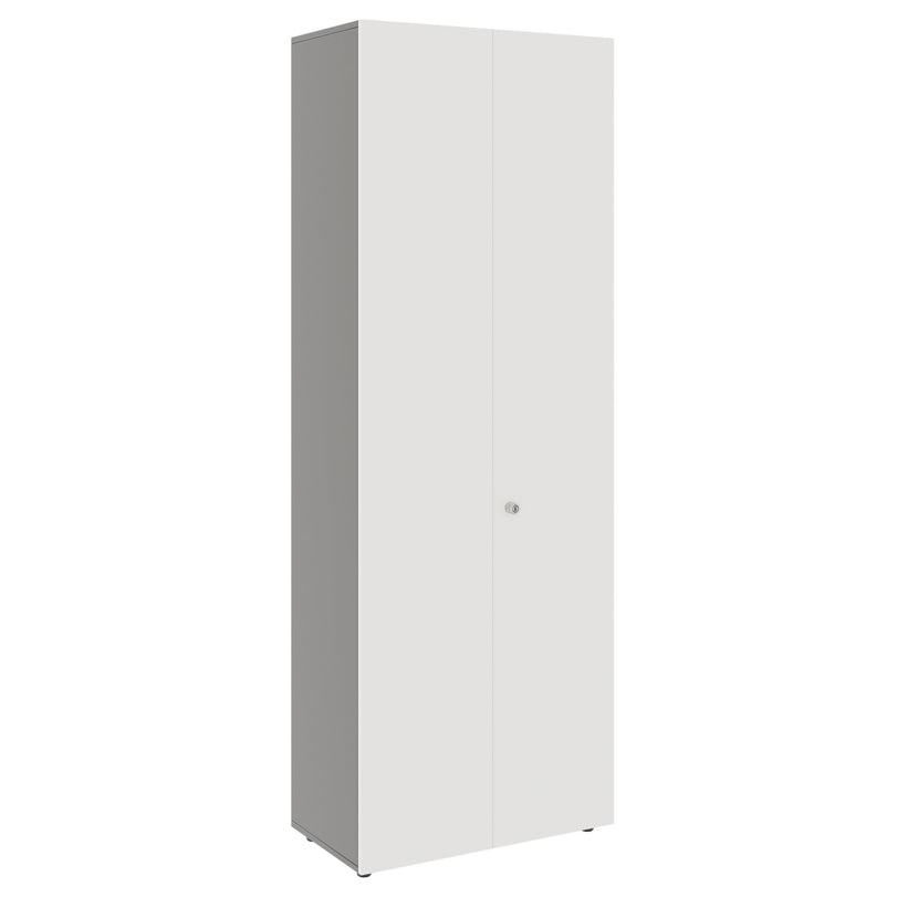 PRO Gabinetto di Cloakroom | 6 OH, 800 - 1000 x 2250 mm, morbido -close, grafite / bianco