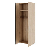 PRO Cloakroom cabinet | 6 Oh, 800 - 1000 x 2250 mm, soft -close, natural oak