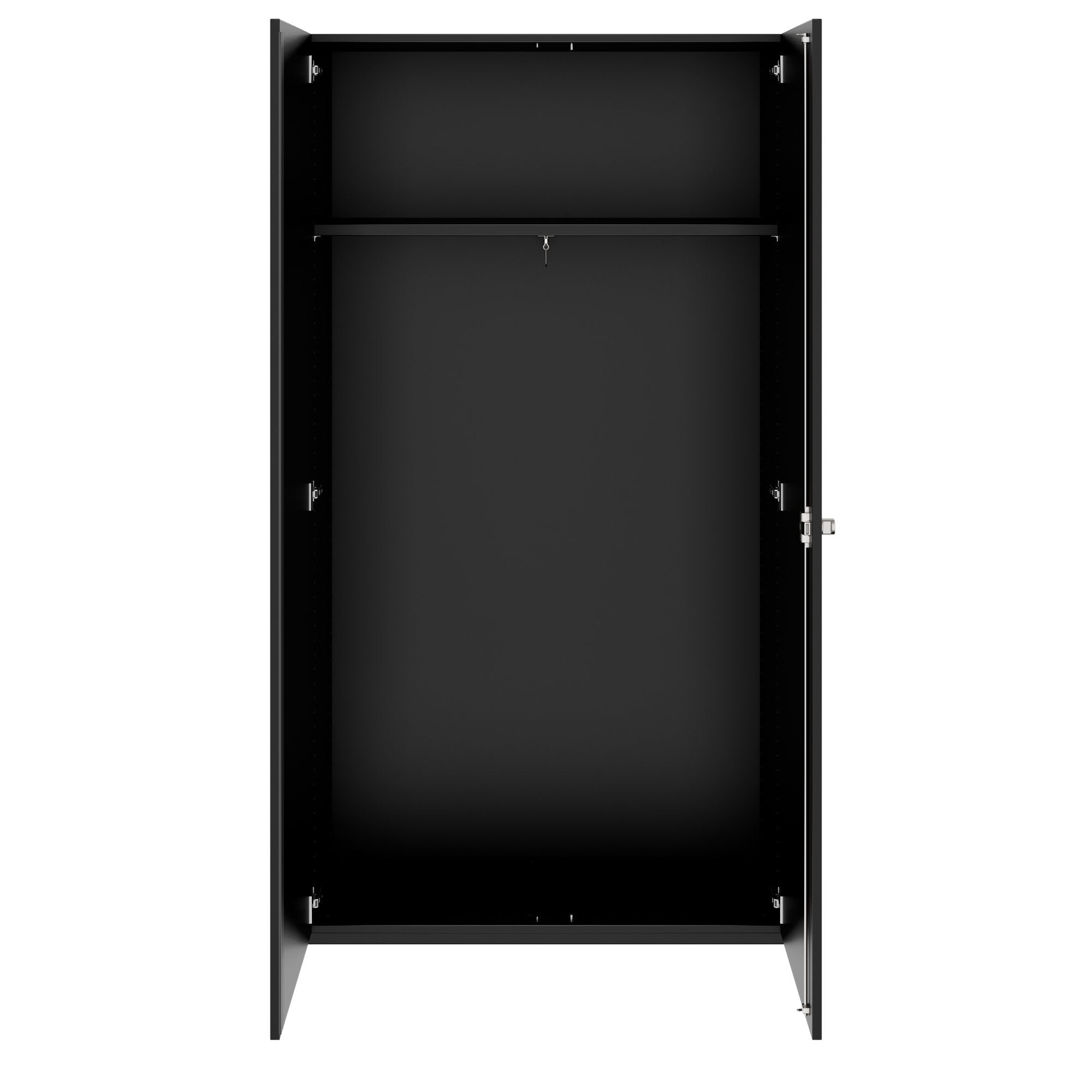 PRO Gabinetto di Cloakroom | 6 OH, 800 - 1000 x 2250 mm, morbido, nero