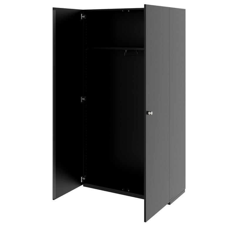PRO Gabinetto di Cloakroom | 6 OH, 800 - 1000 x 2250 mm, morbido, nero - 4 Main Image