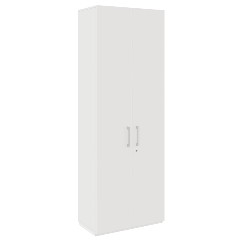 PRO Armoire vestiaire | 6 OH, 800 - 1000 x 2250 mm, fermeture douce, blanc  - 1 Main Image