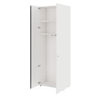 PRO Cloakroom cabinet | 6 Oh, 800 - 1000 x 2250 mm, soft -close, white