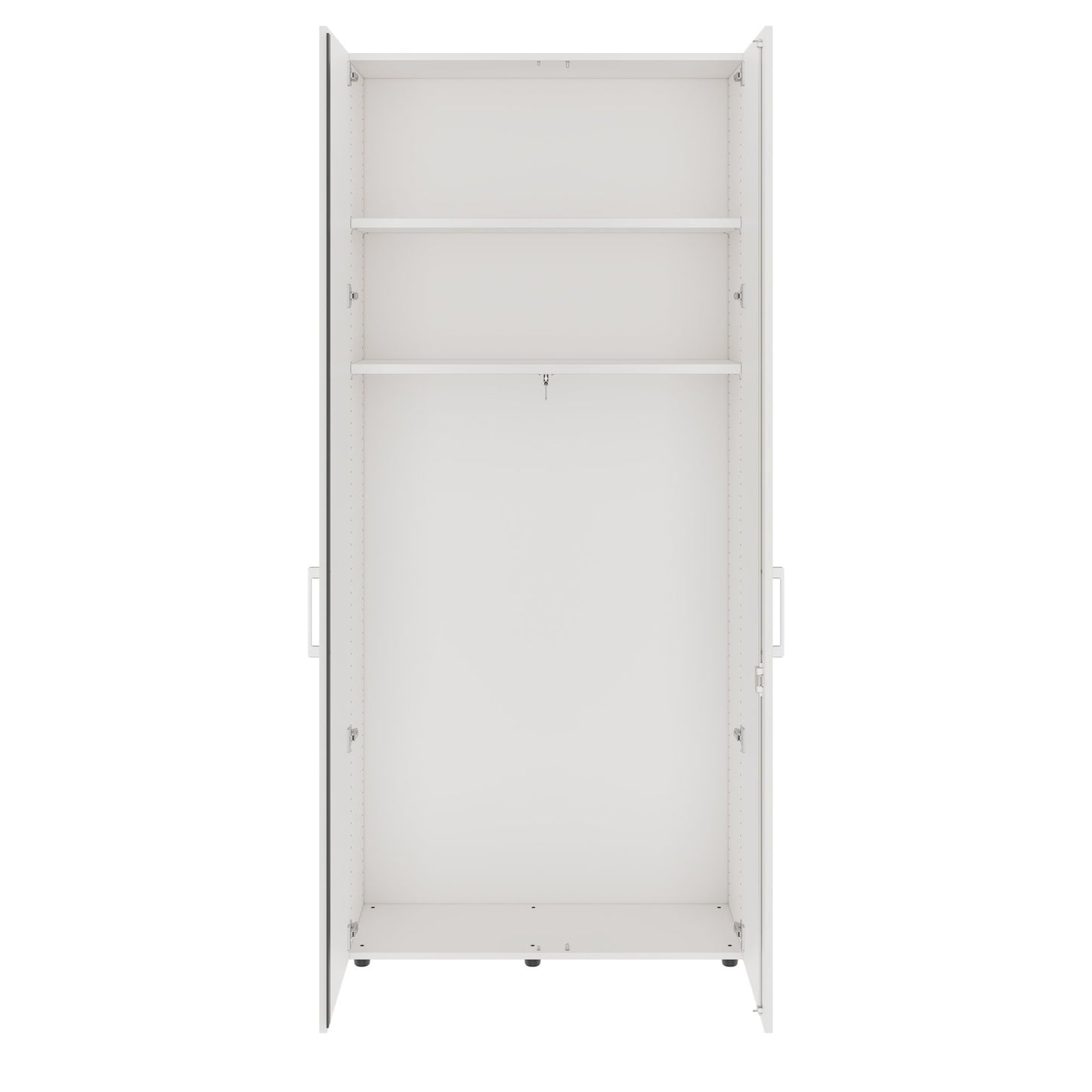 PRO Cloakroom cabinet | 6 Oh, 800 - 1000 x 2250 mm, soft -close, white