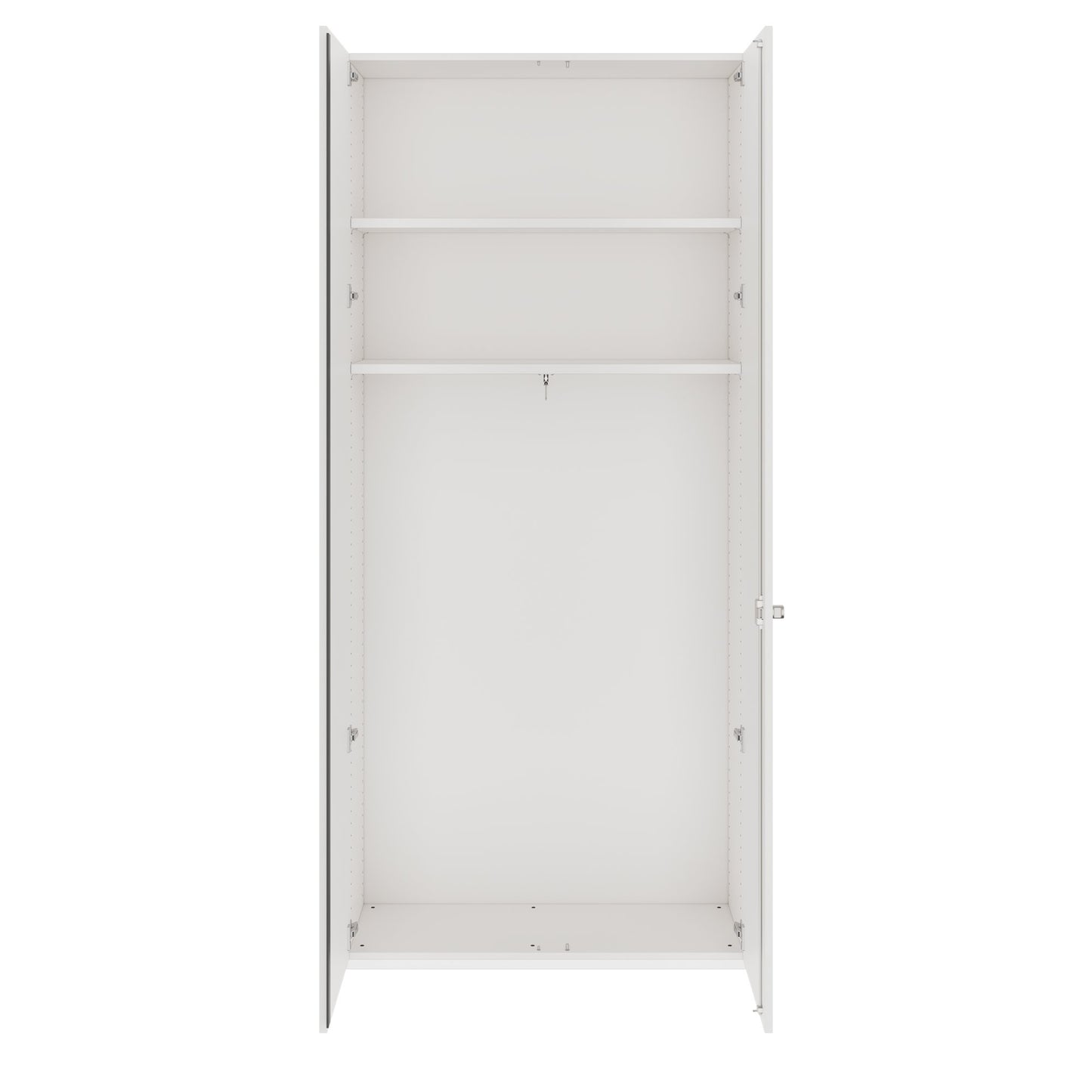 PRO Cloakroom cabinet | 6 Oh, 800 - 1000 x 2250 mm, soft -close, white