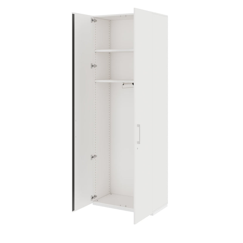 PRO Gabinetto di Cloakroom | 6 OH, 800 - 1000 x 2250 mm, morbido, bianco