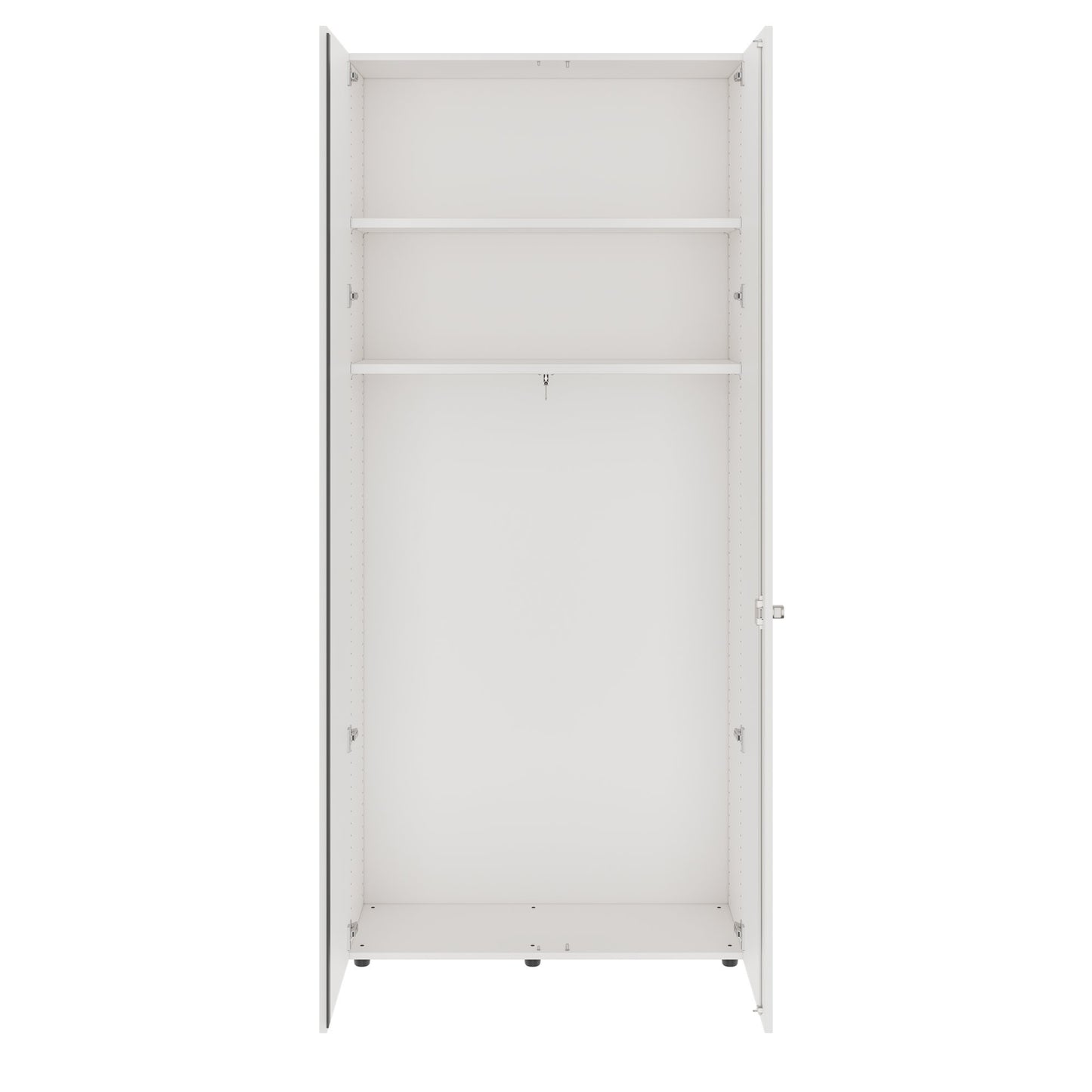 PRO Cloakroom cabinet | 6 Oh, 800 - 1000 x 2250 mm, soft -close, white