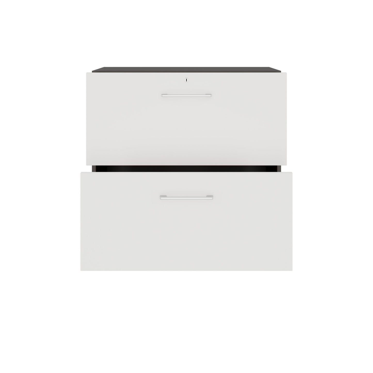 PRO Topping register cabinet | 2 Oh, 800 x 770 mm, glued corpus, graphite / white