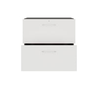PRO Topping register cabinet | 2 Oh, 800 x 770 mm, glued corpus, graphite / white