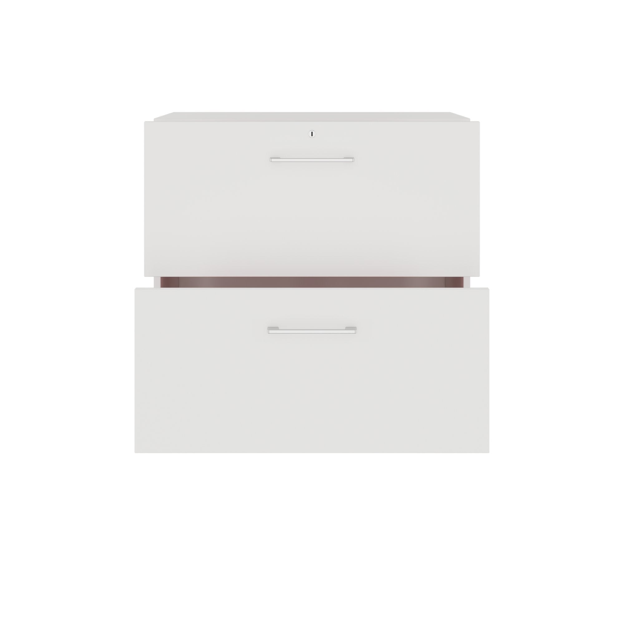 PRO Topping register cabinet | 2 Oh, 800 x 770 mm, glued corpus, white