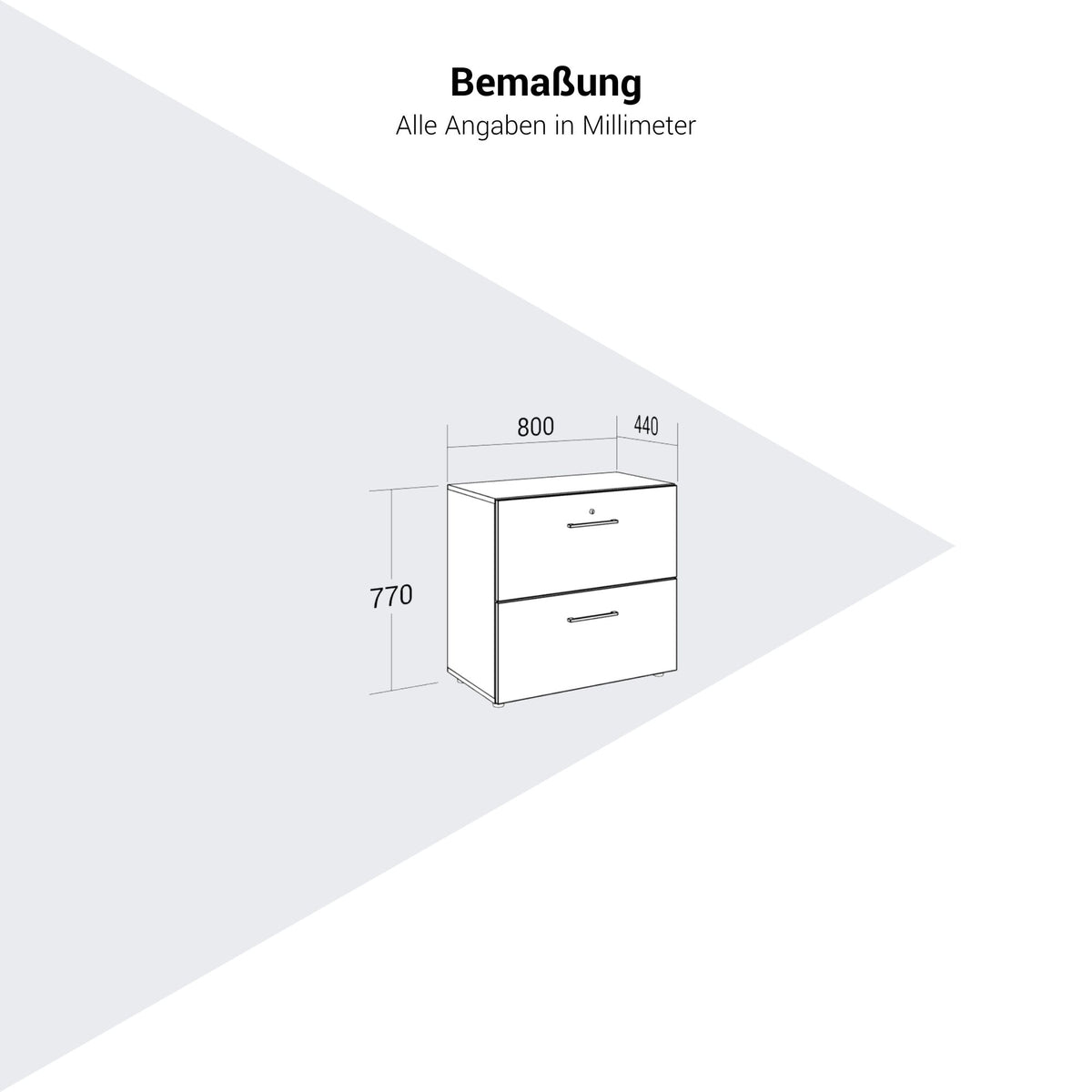PRO Topping Register Gabinet | 2 OH, 800 x 770 mm, corpus incollato, bianco - 12 Lightbox Main Image