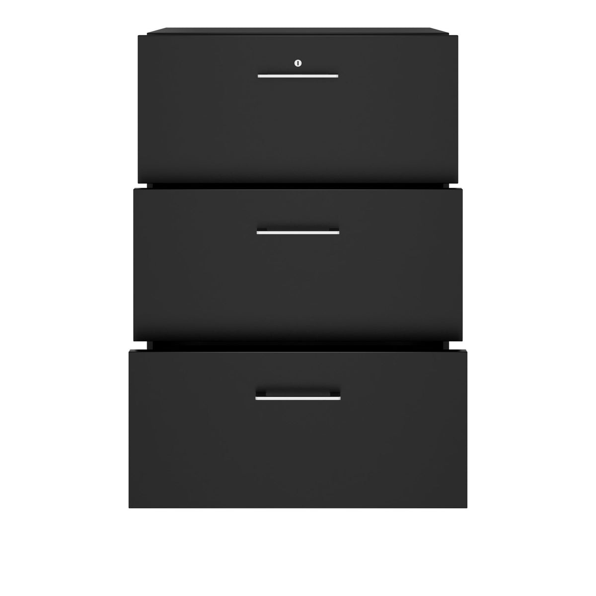 PRO Armoire de registre de garniture | 3 oh, 800 x 1140 mm, corpus collé, noir - 3 Lightbox Main Image