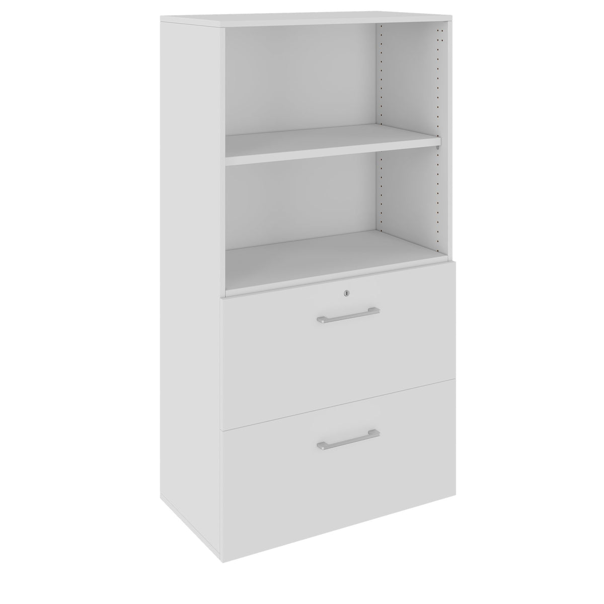 PRO Armadio archivio per cartelle sospese | 4 OH, 800 x 1510 mm, corpo incollato, con ripiano, grigio  - 1 Lightbox Main Image