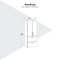 PRO Hängeregisterschrank | 5 OH, 800 x 1880 mm, verleimter Korpus, mit Tür, Schwarz - 12 Thumbnail Image