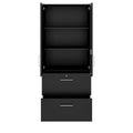 PRO Hängeregisterschrank | 5 OH, 800 x 1880 mm, verleimter Korpus, mit Tür, Schwarz - 3 Thumbnail Image