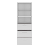 PRO Hängeregisterschrank | 6 OH, 800 x 2250 mm, verleimter Korpus, mit Regal, Grau