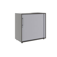 PRO Cabinetto del negozio querroll | 2 OH, 800 - 1600 x 770 mm, corpus incollato, grafite