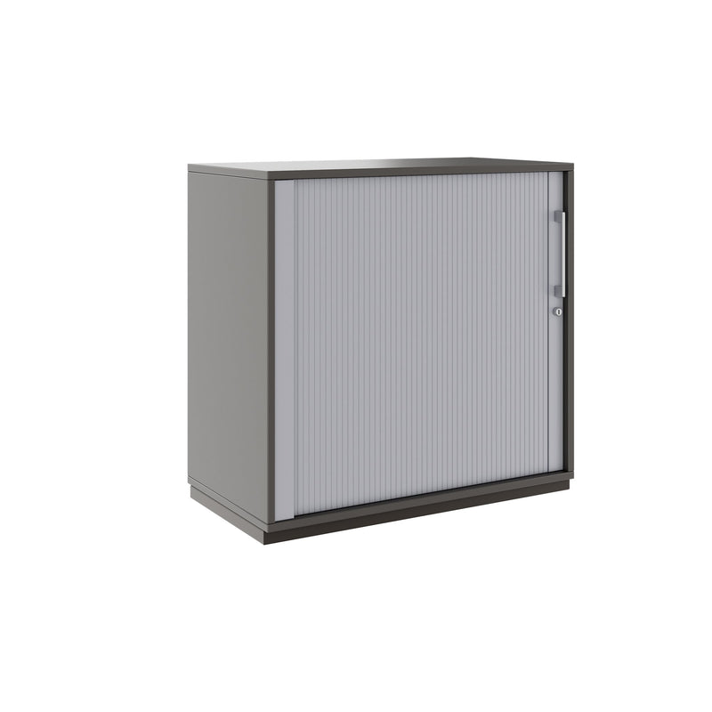 PRO Querrollladenschrank | 2 OH, 800 - 1600 x 770 mm, verleimter Korpus, Graphit - 1 Main Image