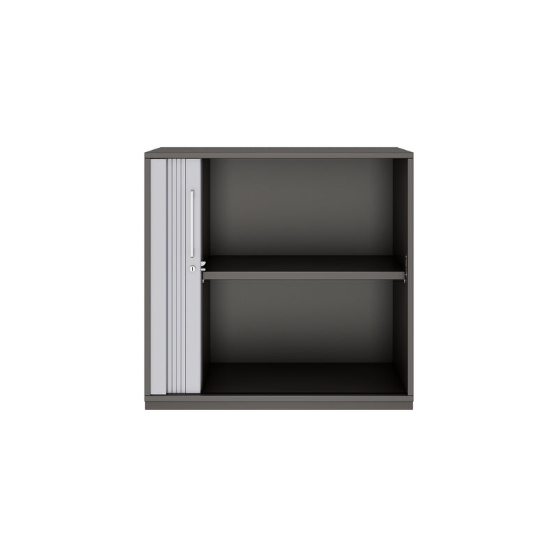 PRO Querrollladenschrank | 2 OH, 800 - 1600 x 770 mm, verleimter Korpus, Graphit - 3 Main Image