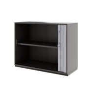 PRO Querrollladenschrank | 2 OH, 800 - 1600 x 770 mm, verleimter Korpus, Graphit