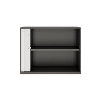 PRO Querrollladenschrank | 2 OH, 800 - 1600 x 770 mm, verleimter Korpus, Graphit