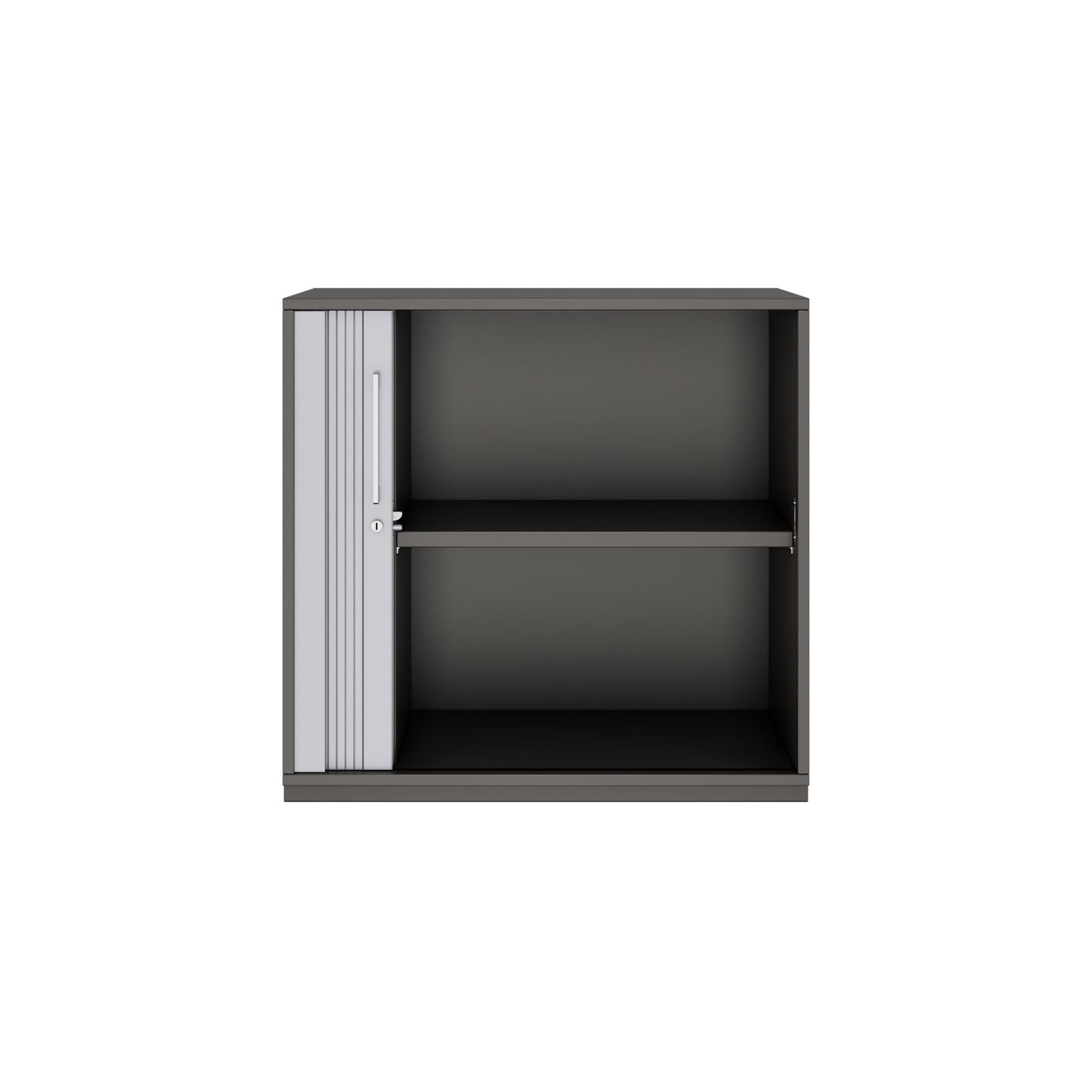 PRO Cabinetto del negozio querroll | 2 OH, 800 - 1600 x 770 mm, corpus incollato, grafite