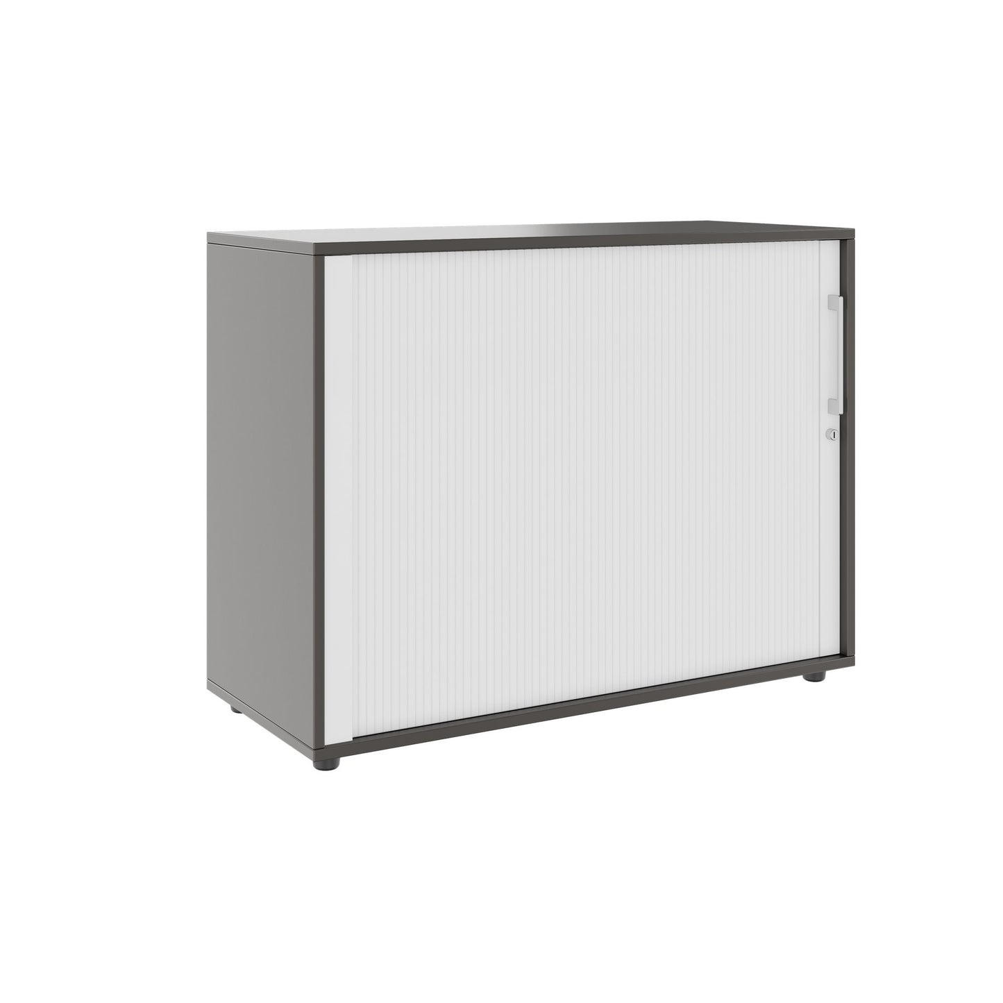 PRO Cabinetto del negozio querroll | 2 OH, 800 - 1600 x 770 mm, corpus incollato, grafite