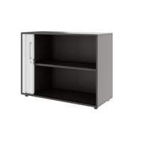 PRO Querrollladenschrank | 2 OH, 800 - 1600 x 770 mm, verleimter Korpus, Graphit