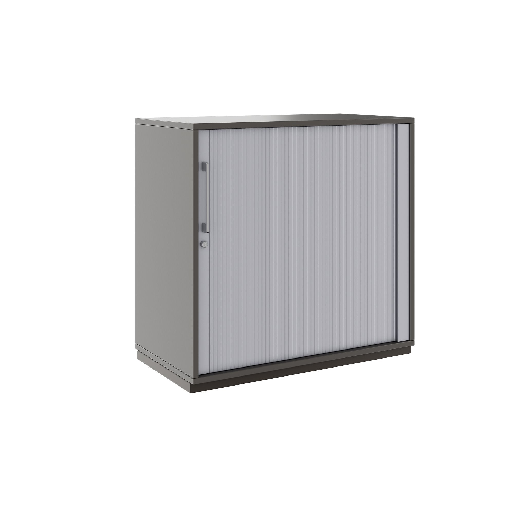 PRO Cabinetto del negozio querroll | 2 OH, 800 - 1600 x 770 mm, corpus incollato, grafite
