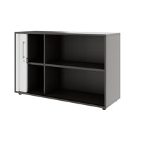 PRO Querrollladenschrank | 2 OH, 800 - 1600 x 770 mm, verleimter Korpus, Graphit