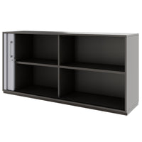 PRO Querrollladenschrank | 2 OH, 800 - 1600 x 770 mm, verleimter Korpus, Graphit