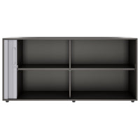 PRO Querrollladenschrank | 2 OH, 800 - 1600 x 770 mm, verleimter Korpus, Graphit