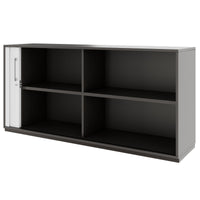 PRO Querrollladenschrank | 2 OH, 800 - 1600 x 770 mm, verleimter Korpus, Graphit