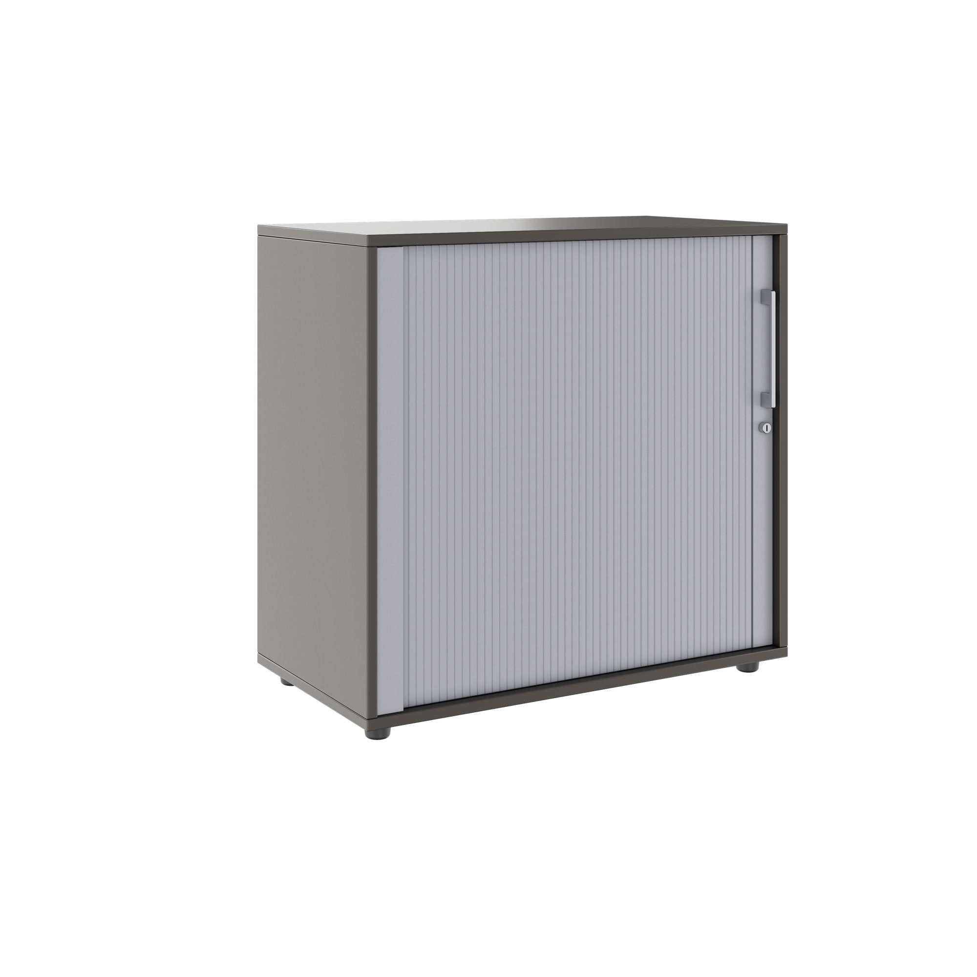 PRO Cabinetto del negozio querroll | 2 OH, 800 - 1600 x 770 mm, corpus incollato, grafite